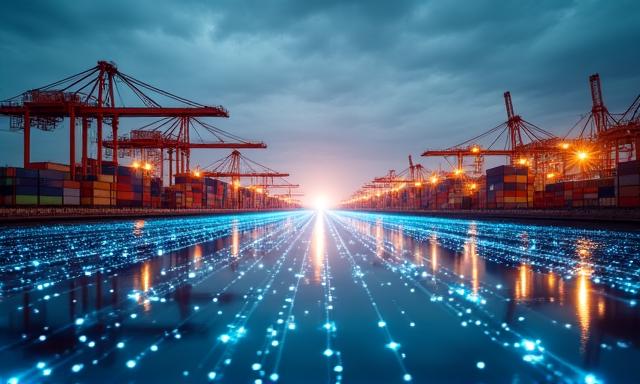 Automated warehouse with digital data overlays