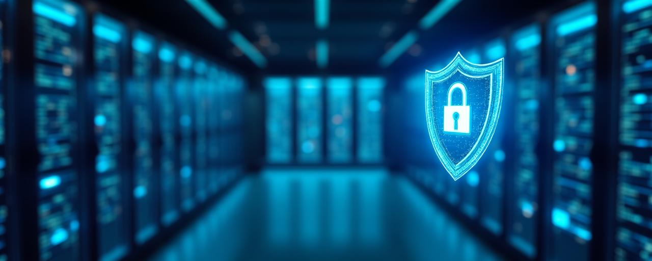 Secure data protection and business privacy concept